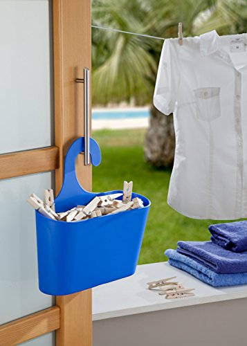 Wohnideenshop Duschkorb mit Haken zum Einhängen hellblau und 15 anderen Farben zum auswählen - 5