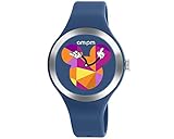 Disney Unisex-Armbanduhr Blau von am: PM Multicolor Mickey Mouse Logo Silikon Gurt dp155-u536