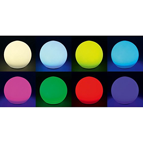 BUVTEC Solar Leuchtkugel 3er Spar-Set 20, 30 und 40 cm, Dauer- oder Wechsellicht 7 Lichtfarben 8 Std. Leuchtdauer - 4