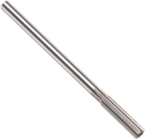 Alvord Polk 127-0 High-Speed Steel Chucking Reamer, Straight Flute, Round Shank, Uncoated Finish, Decimal Size: 0.4735"
