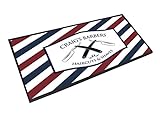Farbe Druck Personalisierbar Barbiere Shop, Rasierer Streifen bar Matte Runner