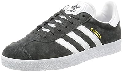 adidas Gazelle, Baskets Basses Homme, Gris (Dgh Solid Grey/White/Gold Metallic), 44 EU