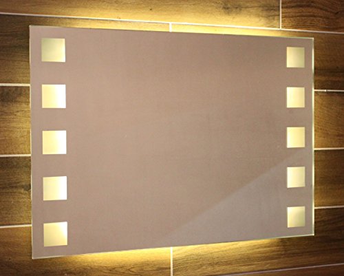 B-WARE LED Badspiegel Spiegel 50 x 70 cm Spiegel mit Beleuchtung Bad Spiegel 667982-1-W57 – warm – weiß - 2