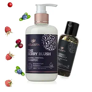 KELESTA Anti Hair Fall Shampoos for Women and Men | Herbal Shampoo for Dry and Frizzy Hair. Anti Dandruff shampoo for Women | Best Organic Shampoo for Dandruff | Sulphate and Paraben Free Shampoo 300