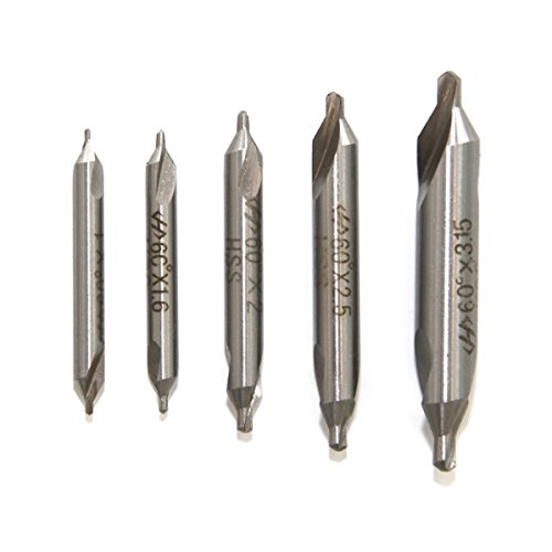 Zentrierbohrer Set HSS-M2 5 teilig DIN333 1,0 / 1,6 / 2,0 / 2,5 / 3,15 mm