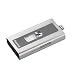 Produktbild Hama microSD Kartenleser mit USB- und Lightning-Anschluss MoveData, Apple MFI zertifiziert, für iPhone, iPad, iPod, Notebook und PC, silber