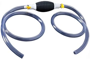 HADAVAKA Petite Pompe À Essence Portable, Pompe À Tuyau Siphonné À Haut Débit, Aspirateur De Liquide Multifonction, 2 Tuyaux De Transfert Durables (1m+2m)