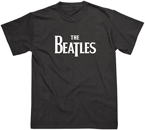 The Beatles Logo Men's T Shirt Licensed BE001T (Extra Large, Black)