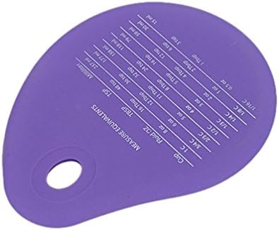 Anguang Silica gel Baking Decorating Flexible Cream Dough Pastry Butter Cake Scraper Purple