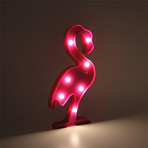 Hot Creative LED Flaming Pineapple Cactus Night Lights Decorations Mood Nights for Kids Girls Events Accesories (Flamingo)