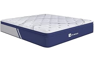 Avenco Small Double Mattress, 24cm Pocket Sprung Mattresses, Bamboo Foam Innerspring Hybrid Mattress, 4ft Mattress in a Box, Skin-friendly Soft Knitted Fabric, CertiPUR-US, 120x190x24cm