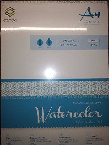 Aquarell Block 12 Blatt 300 g Din 4