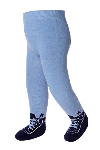 Baby Emporio-Baby Boy Tights-with Shoe-Look-Anti-slip Soles-Cotton-Gift Pouch