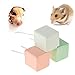 Produktbild ECMQS Kleine Haustiere Kauen Spielzeug, Kalzium Mineral Zähne Schleifstein für Hamster Hase Vogel Spielzeug, 1 Stück Zufällige Farbe (L)