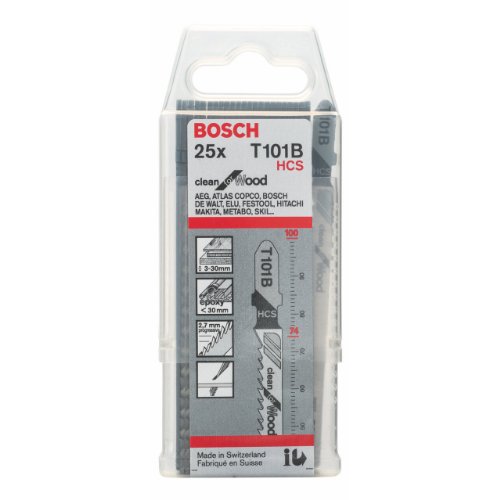Bosch Stichsägeblätter Holz T101B 25 Stück - 2