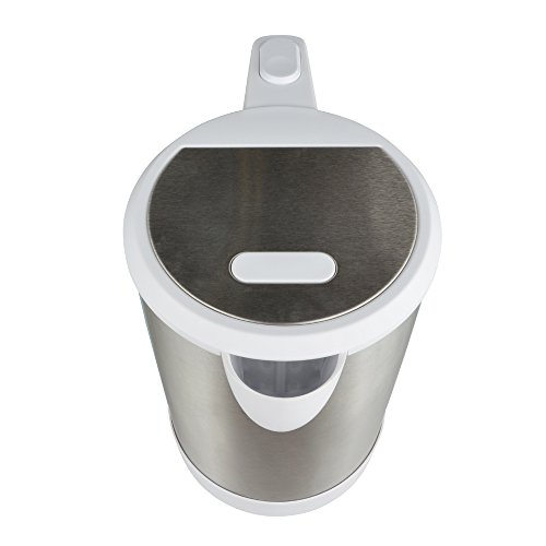 Edelstahl Wasserkocher 3100 Watt 1,5 Liter LED-Beleuchtung Kalksieb weiß - 2