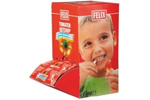 FELIX AUSTRIA Felix Ketchup Zuckerreduziert Einzelnverpackt | ohne Zuckerzusatz 60% weniger Zucker | 100 x 20g (2 kg)