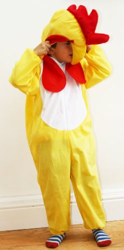 Fun Play Children Fancy Dress Chicken Costume Animal Onesies â€“ Animal Costume for 5-7 years old