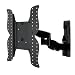 Produktbild PureMounts PM-SHADOW-4 Wandhalterung für Fernseher bis 132cm (52 Zoll), ultraslim, neigbar, schwenkbar, flach, VESA 400, Doppelarm