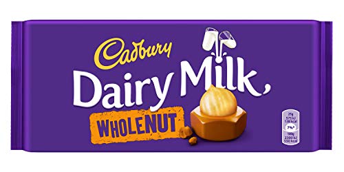 Cadbury Dairy Milk Whole Nut 200 g, 2er paquete (2 x 200 g)