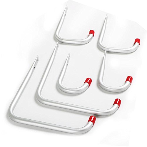 Yahee 6x Werkstatthaken Universalhaken Leiterhaken Haken Set Edelstahl bis 20kg - 3