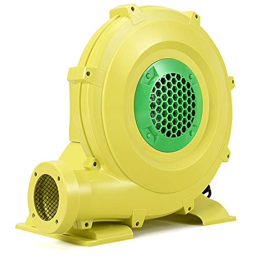 COSTWAY Pompe Air Electrique Pompe Gonflable de Ventilateur d'Air avec Moteur 680W pour Château Gonflable et Arches Gonflable Jaune