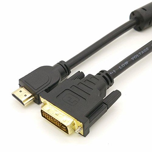 Eximtrade Hochgeschwindigkeit Vergoldet HDMI zu DVI Kabel Konverter Steckverbinder Adapter 1.5M Bidirektionale