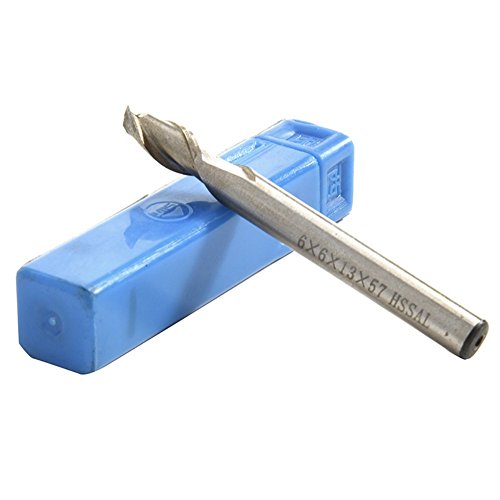 Blue Vessel HSS CNC gerader Schaft 4 Flute Schaftfräser Bohrer Werkzeug 6mm - 8