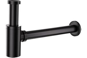 DETBOM Sifón Universal,Sifón Lavabo Tubo Acero Inoxidable,Desagüe Normalizado 11/4",Set de Desagüe,Sifón de Tubería,Sifón/trampa de olor para baño y cocina
