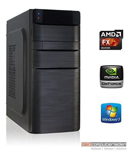 dercomputerladen Office PC System AMD, FX-6300 6x3,5 GHz, 32GB RAM, 1000GB HDD, nVidia GT730 -4GB, 400W, inkl. Windows 7 (inkl. Installation) Computer Büro Multimedia