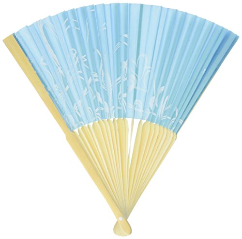 Fächer "Herzen" 6 Stück, türkis - perfekt als Gastgeschenk zur Hochzeit, Taufe oder Geburtstage