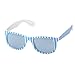 Produktbild Faschingbrille "Bavaria" Retrobrille Partybrille Unisex Rauten-Design Blau-Weiss