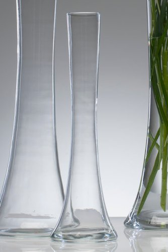 Glasvase "Big Solifleur X" Vase Glas Blumenvase Tischvase Bodenvase, hot cut 40 cm