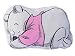 Produktbild Winnie the Pooh Kissen 42 cm x 22 cm x 8 cm rosa & Creme