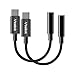 Produktbild Veelink USB C auf 3,5 mm Kopfhörer-Adapter Typ C auf 3,5 mm Aux-Audio-Adapterkabel kompatibel für Google Pixel 3 / 3XL Huawei P20 Pro, Mate 20 Pro, Moto Z, Essential PH-1 usw. (2er Pack)