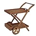 Produktbild greemotion Teewagen Borkum-Servierwagen aus Akazie-Rollwagen Beistellwagen rollbar-Holzwagen FSC zertifiziert-Küchenwagen-Sidecar mit abnehmbarem Tablett-Gartenmöbel für Outdoor, Braun, 88 x 54 x 80 cm