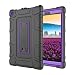 Produktbild Fcostume Hülle Für Amazon Kindle Fire HD 8 2017/2018 8. Gen Tablet Hülle Stoßfester Ständer Hard Cover (Violett)