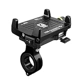  2.5A Handyhalterung Motorrad,Handyhalterung Fahrrad Smartphone und Handy Halterung Mit Schalter für Fahrrad, Bike, Motorrad/Handyhalter für iPhone - 12-24 V wasserdicht (A)