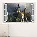 Produktbild Magic Filmszene Poster 3d Fenster Wandtattoo Dekoration Schultapete Kinder Schlafzimmer Aufkleber 60x90cm