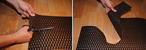 workingHOUSE Polyrattan-Sichtschutzstreifen, Sichtschutz für Doppelstabmatten Zaun, 19 x 250 cm (Schwarz) - 4