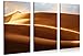 Produktbild Gallery of Innovative Art – Windy Desert – 130x80cm Premium Kunstdruck Wand-Bild – Leinwand-Druck in deutscher Marken-Qualität – Leinwand-Bilder auf Holz-Keilrahmen als moderne Wanddekoration