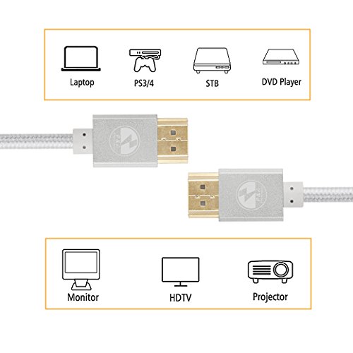 P&A HDMI-Kabel 5 Meter – Silber - 4
