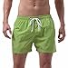Produktbild TUDUZ Herren Fitnesshose Shorts Badeshorts Sporthose Laufhose Schwimmhose für Männer (Grün, M(Taille:74-82cm))