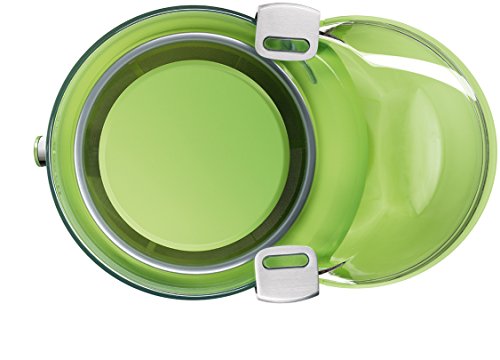 Bosch MES25G0 Entsafter VitaJuice 2 700 W, XL-Einfüllschacht, Edelstahl-Microfilter-Sieb, Ausgießer mit DripStop, weiß / apfelgrün - 5