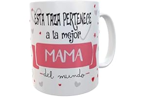 SAQUITOMAGICO Esta Taza Pertenece a la Mejor Mama del Mundo!!!!.-Taza Regalo para Esa Persona Especial Que Tanto Quieres (Mama)