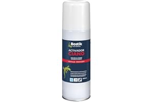 BOSTIK Activador Ciano, Transparente - Acelerador en Spray para el Curado de los Adhesivos de Cianocrilato en 3 Segundos, Acelera el Curado, Evita Pérdidas por Exceso de Absorción, Spray 200 ml