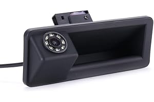 KALAKASS HD 8LED Kofferraumgriff Rückfahrkamera Kompatibel mit BMW E82 E88/E90 E91 Touring E92 E93 M3 E60 E61/X1 E84/X5 E70/X6 E71/E72/F31/F10/F11/F15 F18 F22 F23 F25 F26 F30 F32 F34 F35 F36 F45 F80/X3 X4/328i