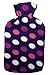 HOT WATER BOTTLE WITH SOFT FLEECE COVER 2L (Purple)
