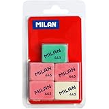 Milan BMM9222 - Pack de 5 gomas de borrar
