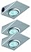 Price comparison product image Nice Price Home&Office 3505 Wedge Cabinet Base Light with Switch 3 x 20 W G4 Brushed Iron 230/12 V Metal